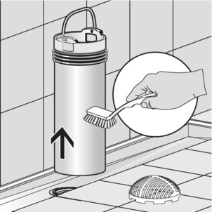 Shower channel, 4980.30, remove the immersion pipe