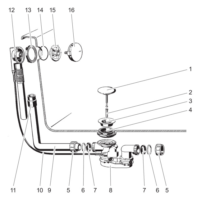 Multiplex, 6162.875, exploded drawing