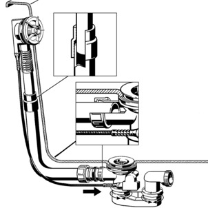 Multiplex, connect overflow and drain, install overflow pipe