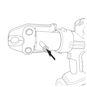 Insert the press tool, PG Picco, insert press jaws