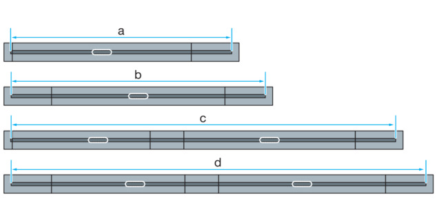 Shower channel, 4965.10 / 4966.10, model with connector