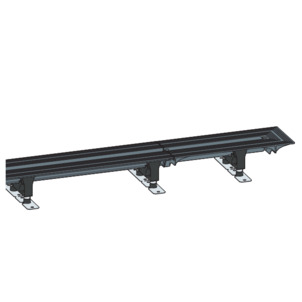 Shower channel, 4966.10, profile with end closing piece