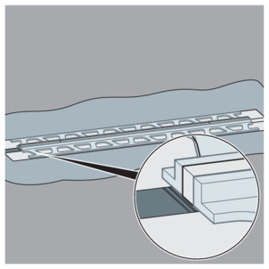 Shower channel, 4965.10 / 4966.10, cover trim rail