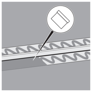 Shower channel, 4965.10 / 4966.10, spread mounting adhesive