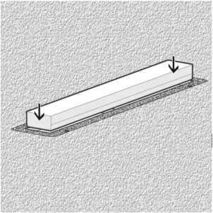 Shower channel, 4980.10 / 4982.10 / 4980.40, put in the protective insert