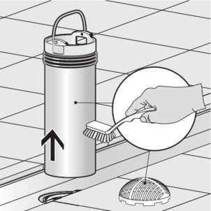 Shower channel, 4980.10, remove the immersion pipe