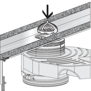 Shower channel, 4980.10, insert the sieve
