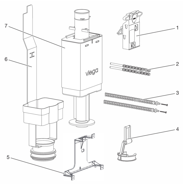 Scope of delivery drain valve set model 8310.0