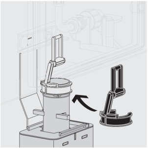 Drain valve set, 8310.0, insert the bow