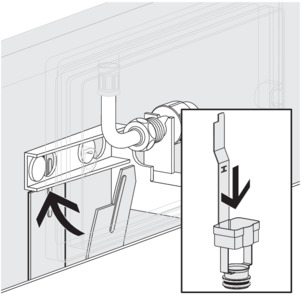 Drain valve set, 8310.0, insert the drain valve seat