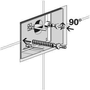 Drain valve set, 8310.0, insert the threaded bolt