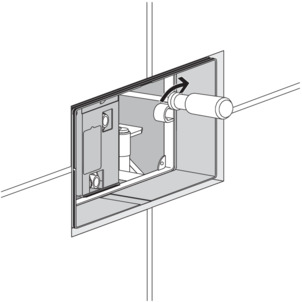 Drain valve set, 8310.0, lock the mechanism