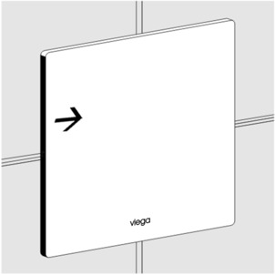 Flush plate manual, 8351.2, remove actuation unit from the basic panel