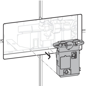 WC flush plate, prepare installation, remove mechanism