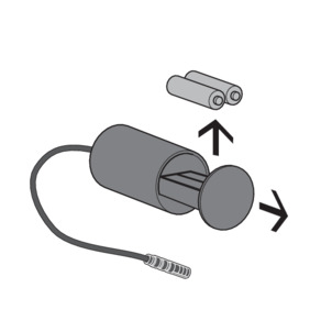 Flush actuation, model 8350.33, replace battery, remove battery