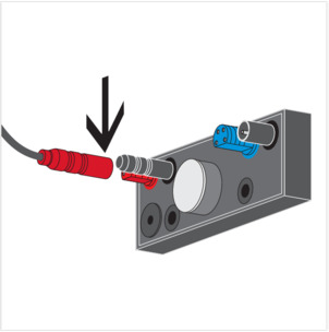 Flush actuation, connect control, connect cable to the motor of the Bowden cable