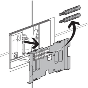 WC flush plate, prepare installation, remove rear cover