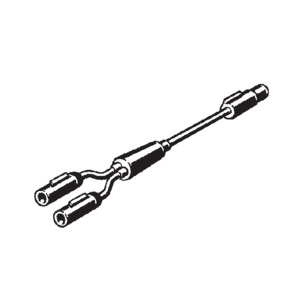 WC flush plate, accessories, extension cable adapter
