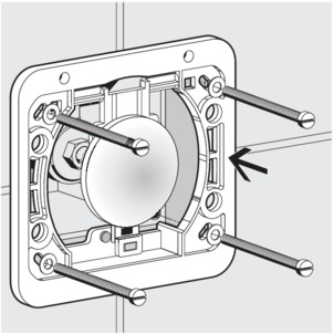 Flush plate manual, 8315.2, screw on basic panel