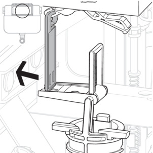 Prepare the WC flush plate, installation, loosen the bow of the mechanism (2L, horizontal)