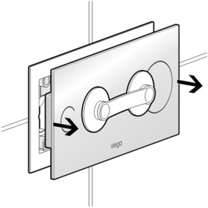 WC flush plate, remove flush plate