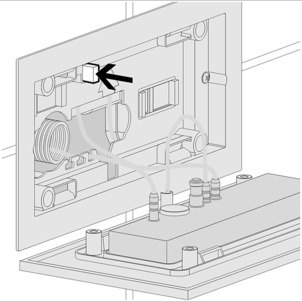 WC flush plate, actuate manual emergency actuation