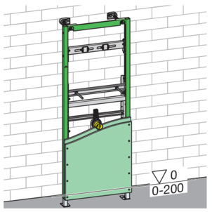 Washbasin element, 8156, clad element