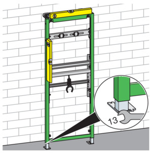 Washbasin element, 8156, secure element
