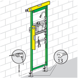 Urinal element, 8152.4, secure element