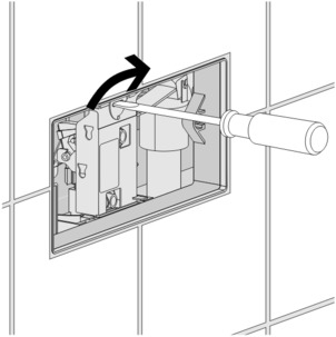 8308.1, mounting Bowden cable unit, Step 2