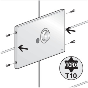 Flush plate, 8326.16, mount flush plate