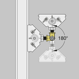 Steptec, 8411, secure joint onto the rail connector