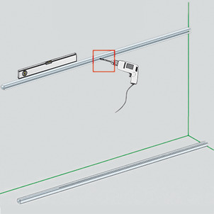 Steptec, attach wall rail