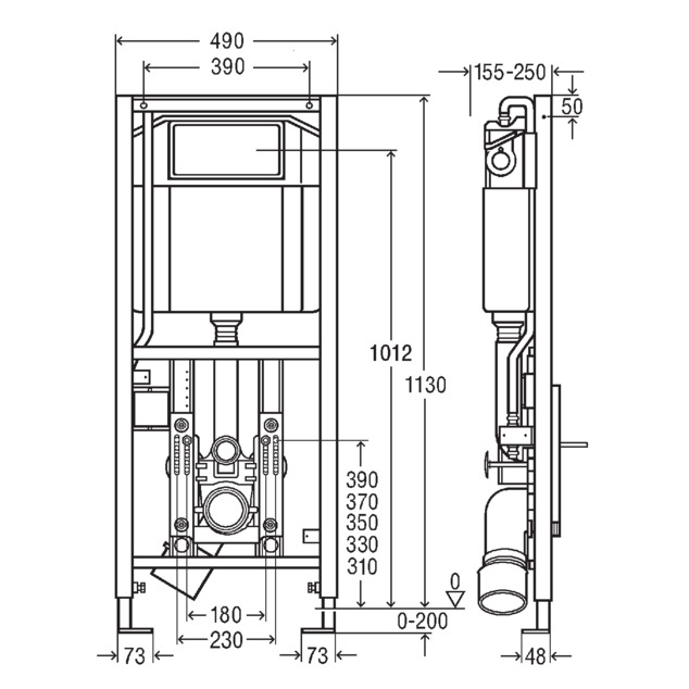 Viega Eco Plus, 8161.20, dimensions