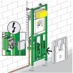 Viega Eco Plus shower WC element, 8161.20, mounting C8
