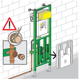 Viega Eco Plus shower WC element, 8161.20, mounting C6