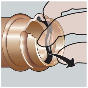 Sanpress, remove the sealing element from the bead